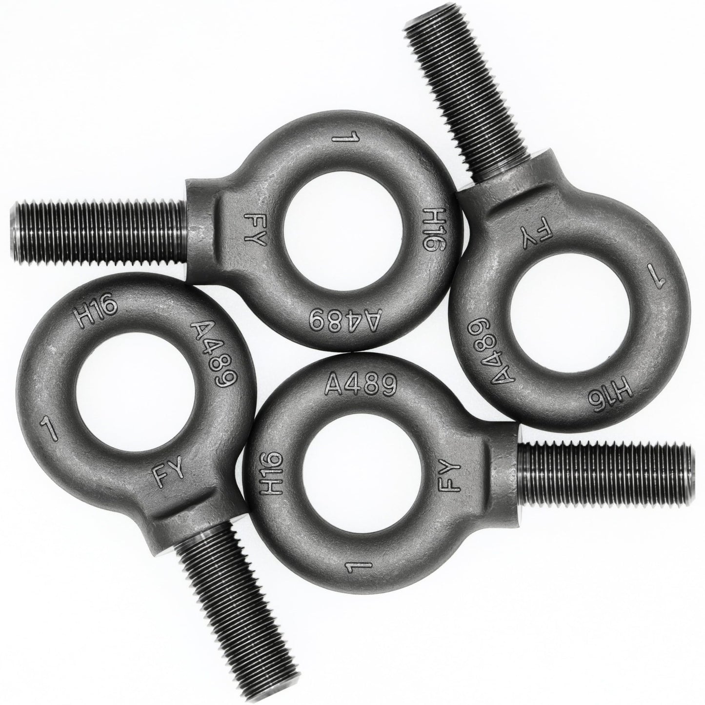 4 Pcs Lifting Shoulder Eye Bolts 1"-8 X 2-1/2" Heavy Duty Hardware Fasteners1