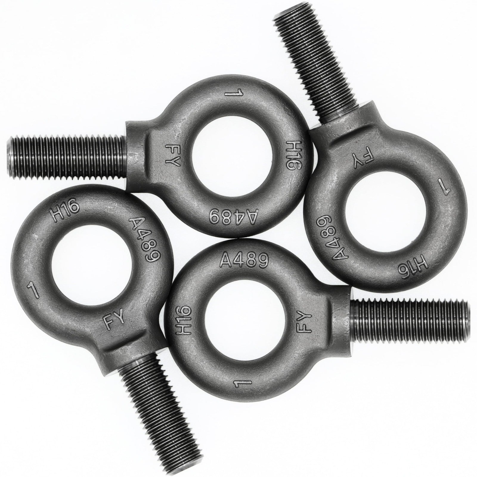 4 Pcs Lifting Shoulder Eye Bolts 1"-8 X 2-1/2" Heavy Duty Hardware Fasteners1
