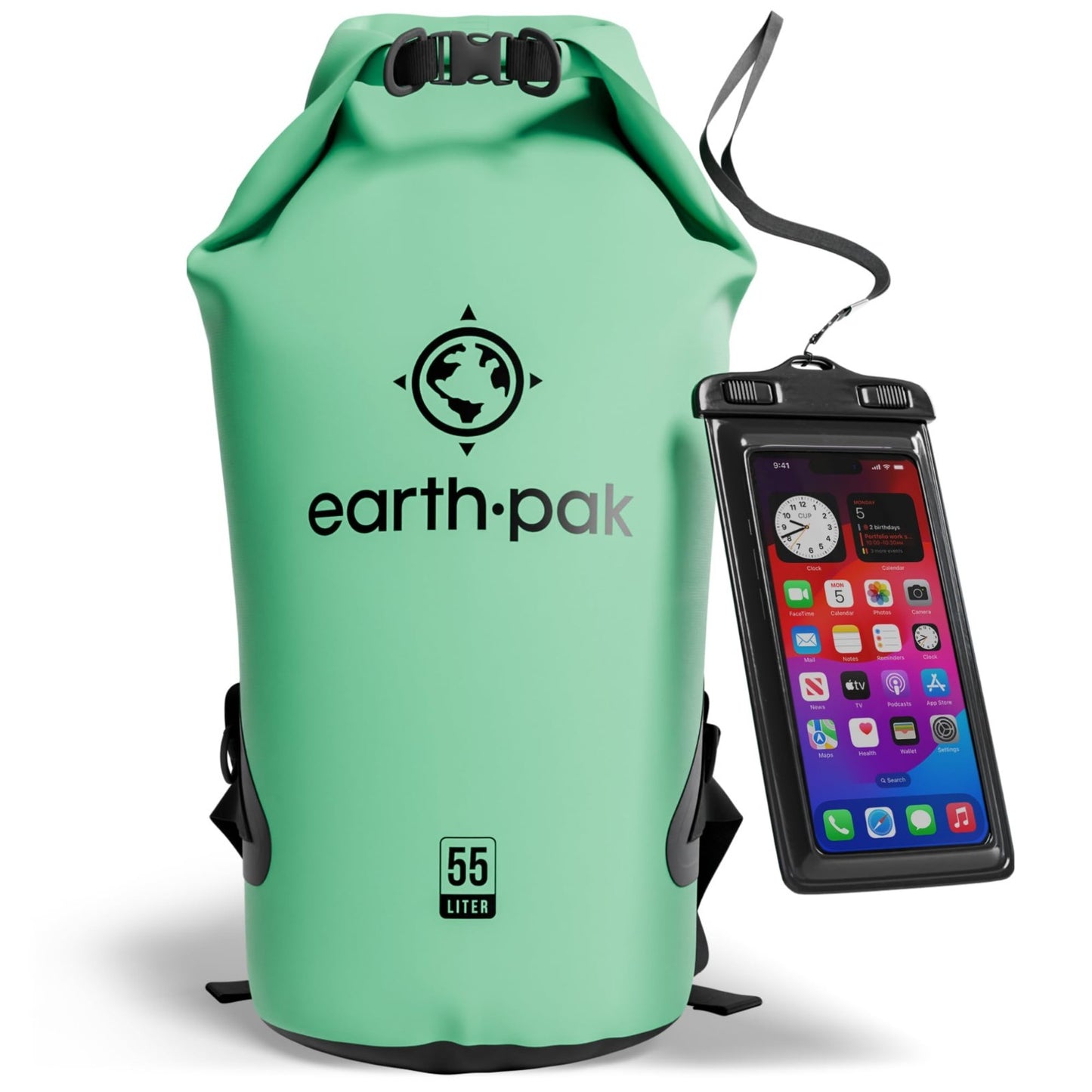 Waterproof Dry Bag Backpack   Roll Top Sack for Kayaking & Outdoor Gear + Phone1