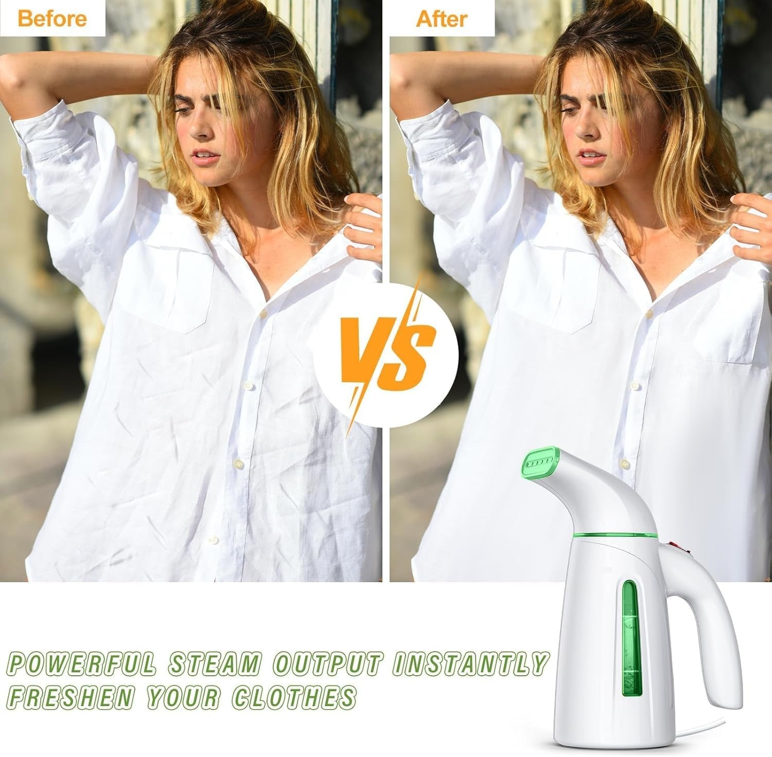 Portable Handheld Garment Steamer, 700W Fast Heat, 240ml Capacity, Travel Iron3
