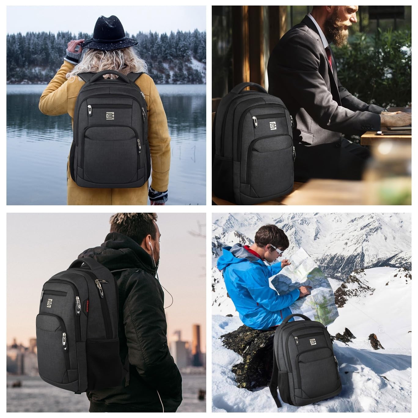 Slim Anti Theft Laptop Backpack for Business & College Travel   Stylish & Durabl6