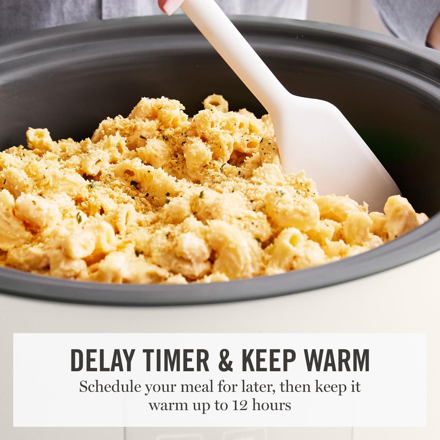8 QT Programmable Slow Cooker with Timer, Nonstick Ceramic Crock, 3 Heat Setting9