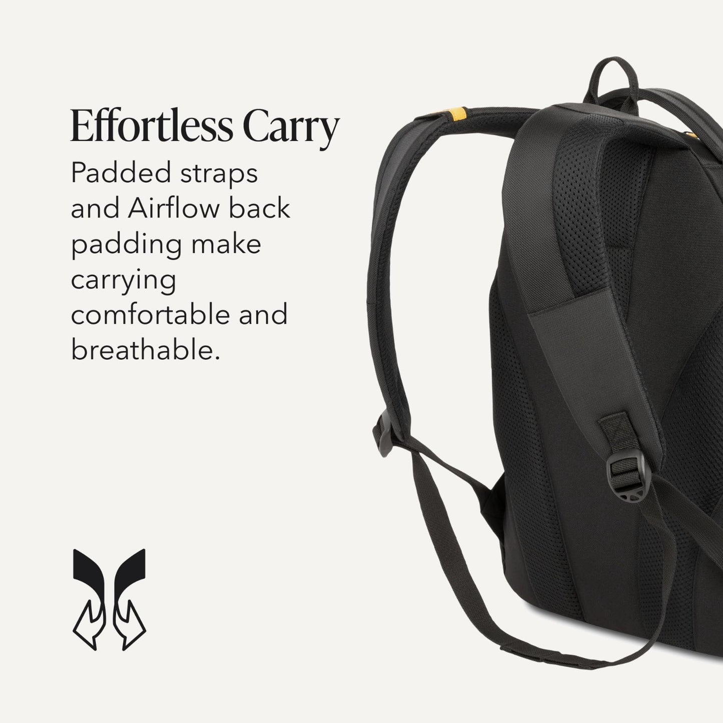 13 Inch Laptop Backpack, Airflow Back Panel, Reflective Accents, Bungee System,5