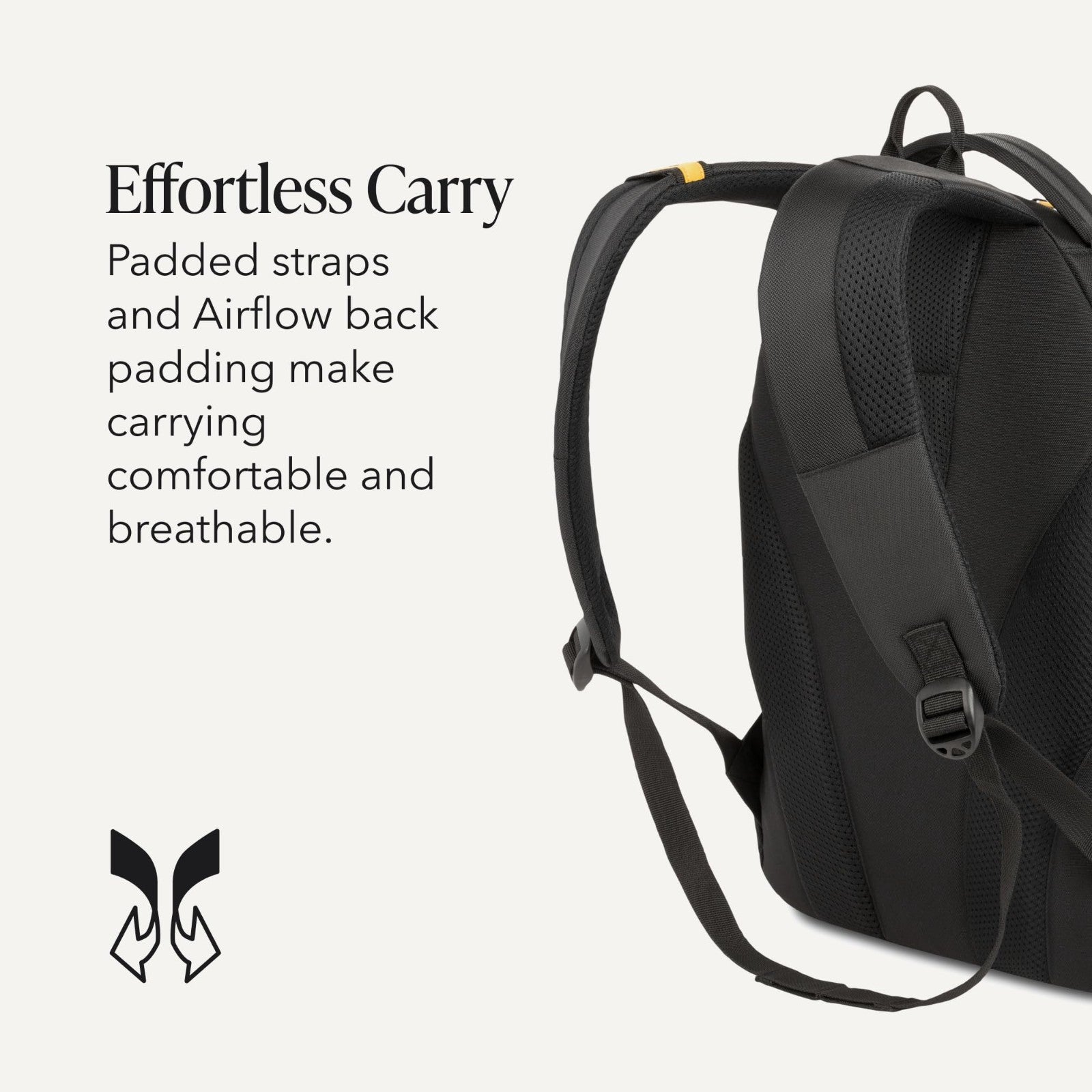 13 Inch Laptop Backpack, Airflow Back Panel, Reflective Accents, Bungee System,5