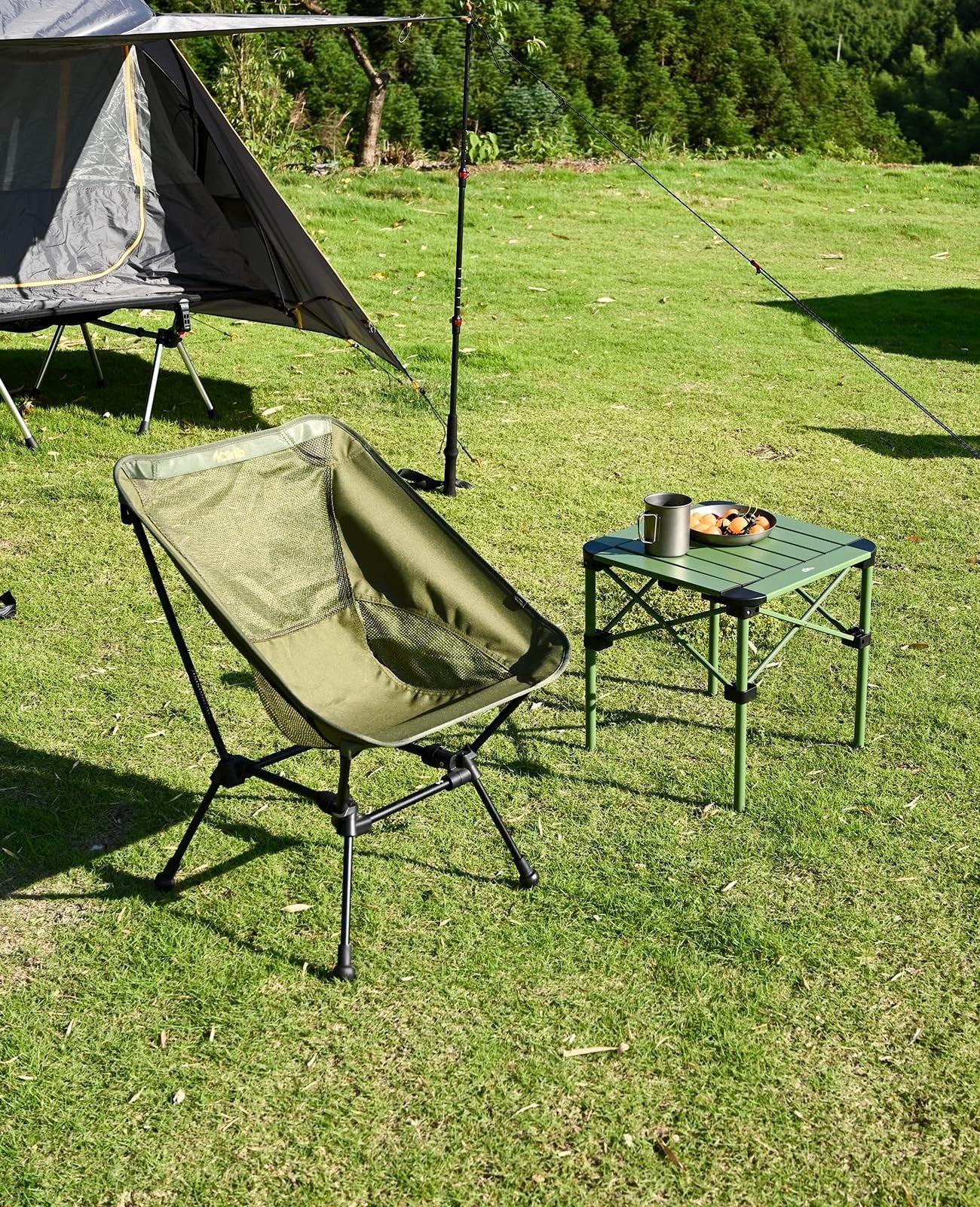Lightweight Folding Square Table with Carry Bag - Portable for Camping, BBQ, Pic10