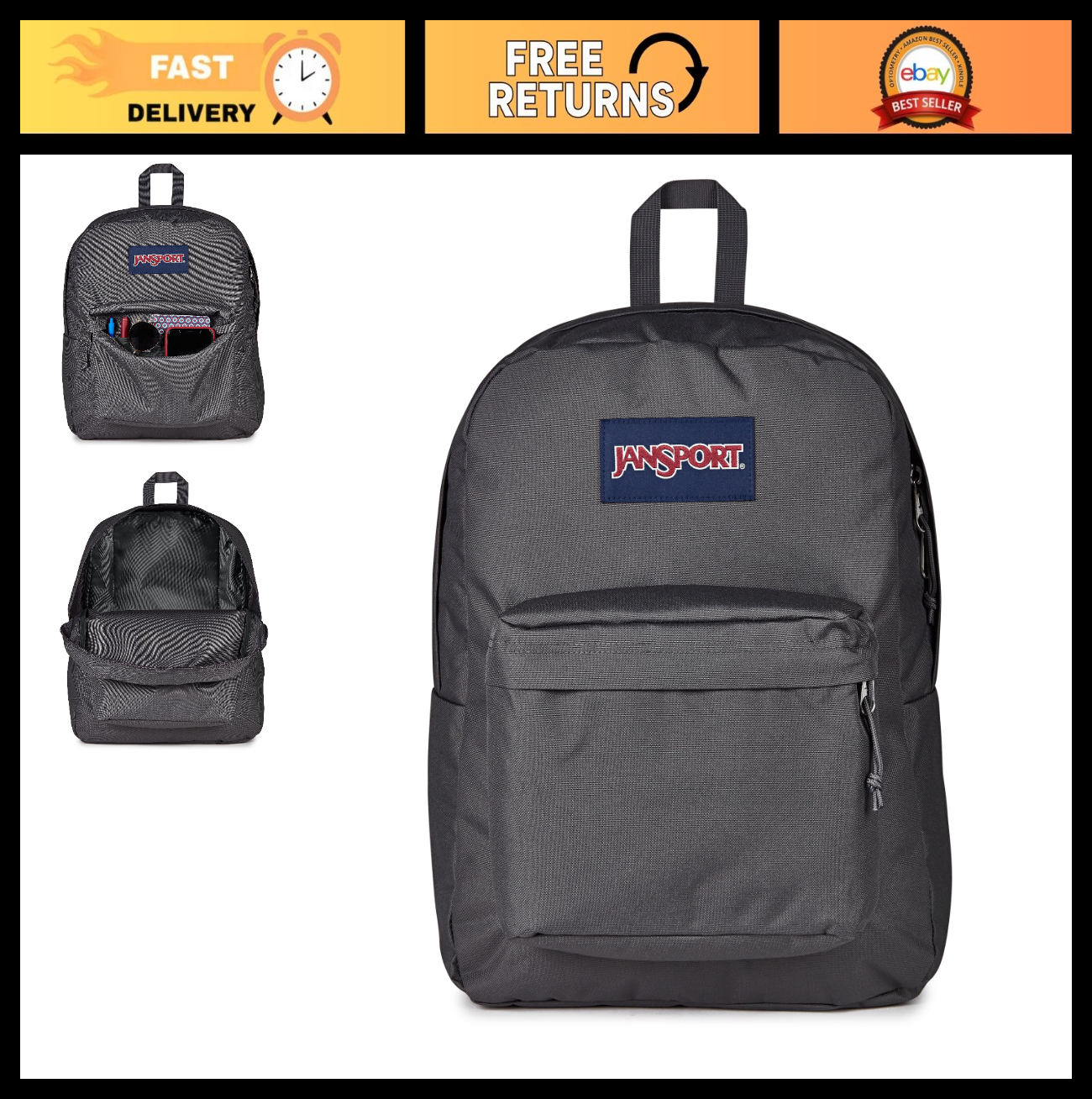Durable Lightweight Backpack   1 Main Compartment, Front Utility Pocket, Organiz0