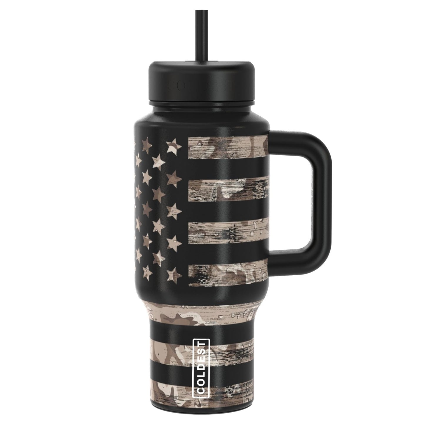 Insulated 24 oz Tumbler with Handle & Coffee Lid   Spill Proof, Leakproof, Cup H1