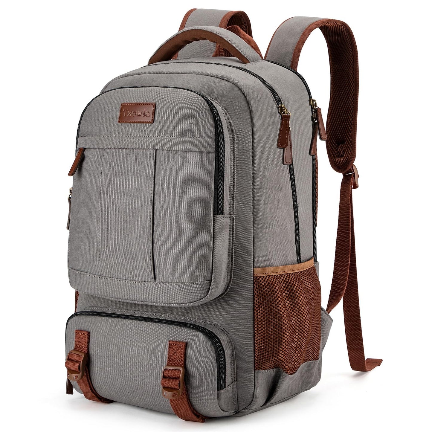 Large Capacity Canvas Laptop Backpack for 17.3" Laptop, Travel Rucksack, Unisex0