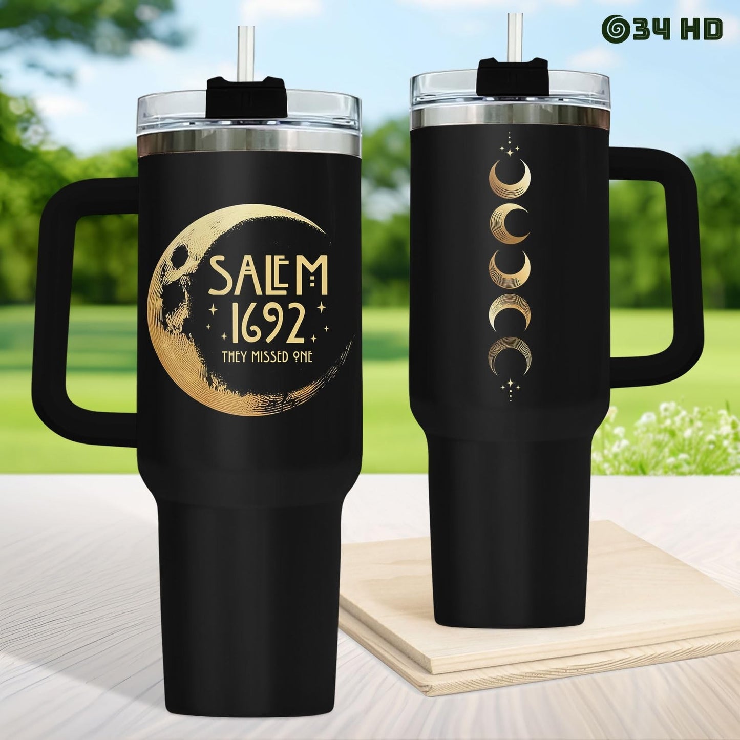 Spooky 40oz Tumbler with Handle & Straw   Insulated Cup for Halloween, Gifts for2