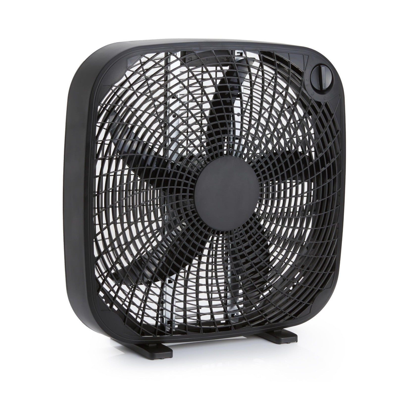 3 Speed Portable Box Fan with Carry Handle, Powerful Airflow, 20 Inch, Lightweig1