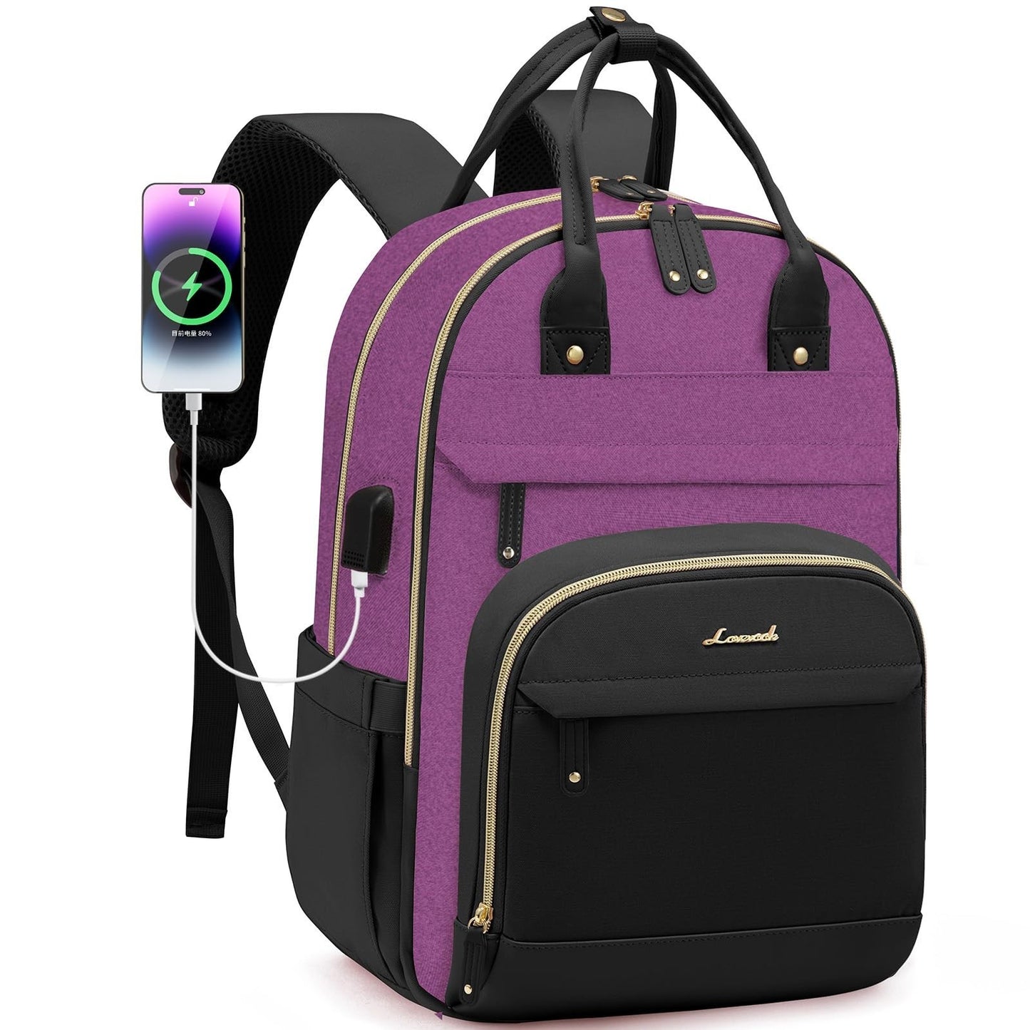 Stylish Waterproof Laptop Backpack for Women, Fits 15.6"   Anti Theft School Bag1