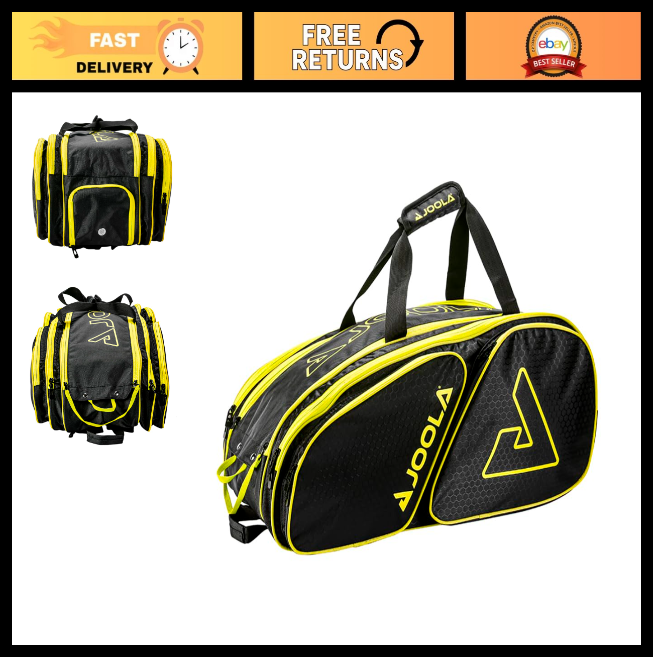 Pickleball Backpack Duffle Bag - Thermal Insulated for 4+ Paddles & Accessories0