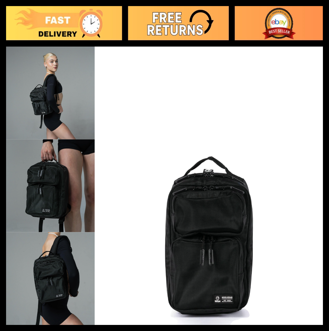 Compact Tactical Backpack for Men & Women | Lightweight Everyday Carry Gym Bag0