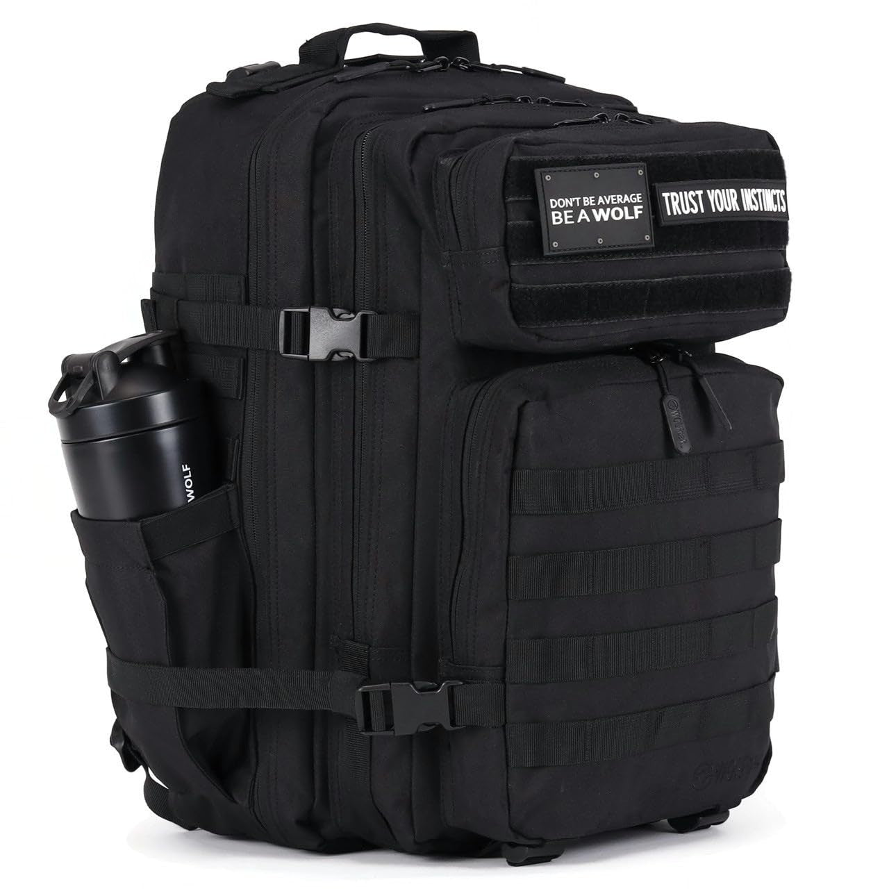 Durable 45L Waterproof Gym Backpack   1000D Oxford, MOLLE Webbing, Laptop Pocket3