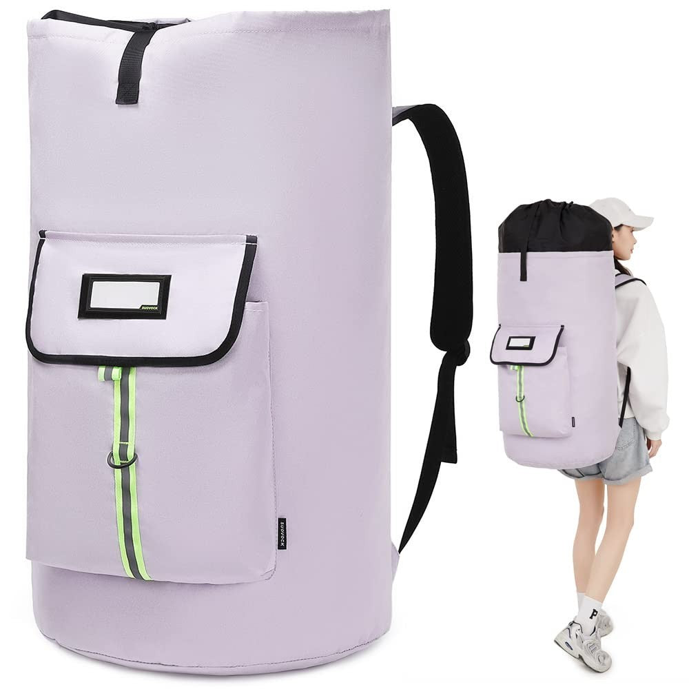 Extra-Large Heavy Duty Laundry Backpack Bag for College Students - Drawstring Cl1