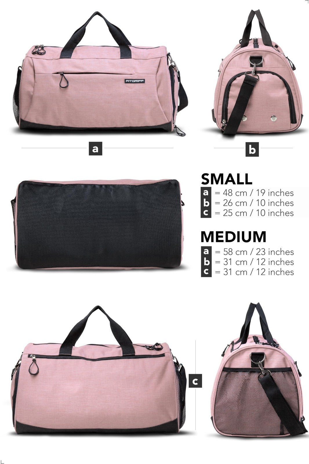 Versatile Gym Duffle Bag with Shoe & Wet Compartment for Travel, Sports & Fitnes5