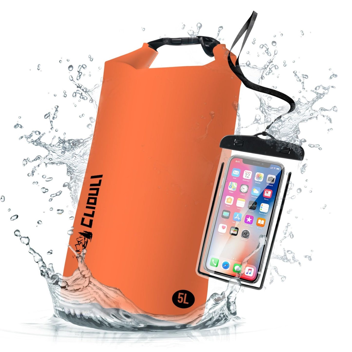 Waterproof Dry Bag Backpack - Lightweight Floating Roll Top for Kayaking, Fishin0
