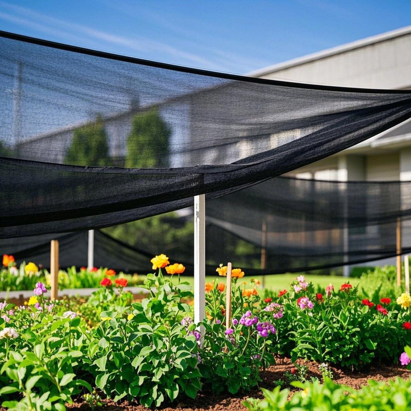 70% Black Shade Cloth 3.3x10 FT Garden Mesh Tarp for Plants, Sunshade Cover, Gro6