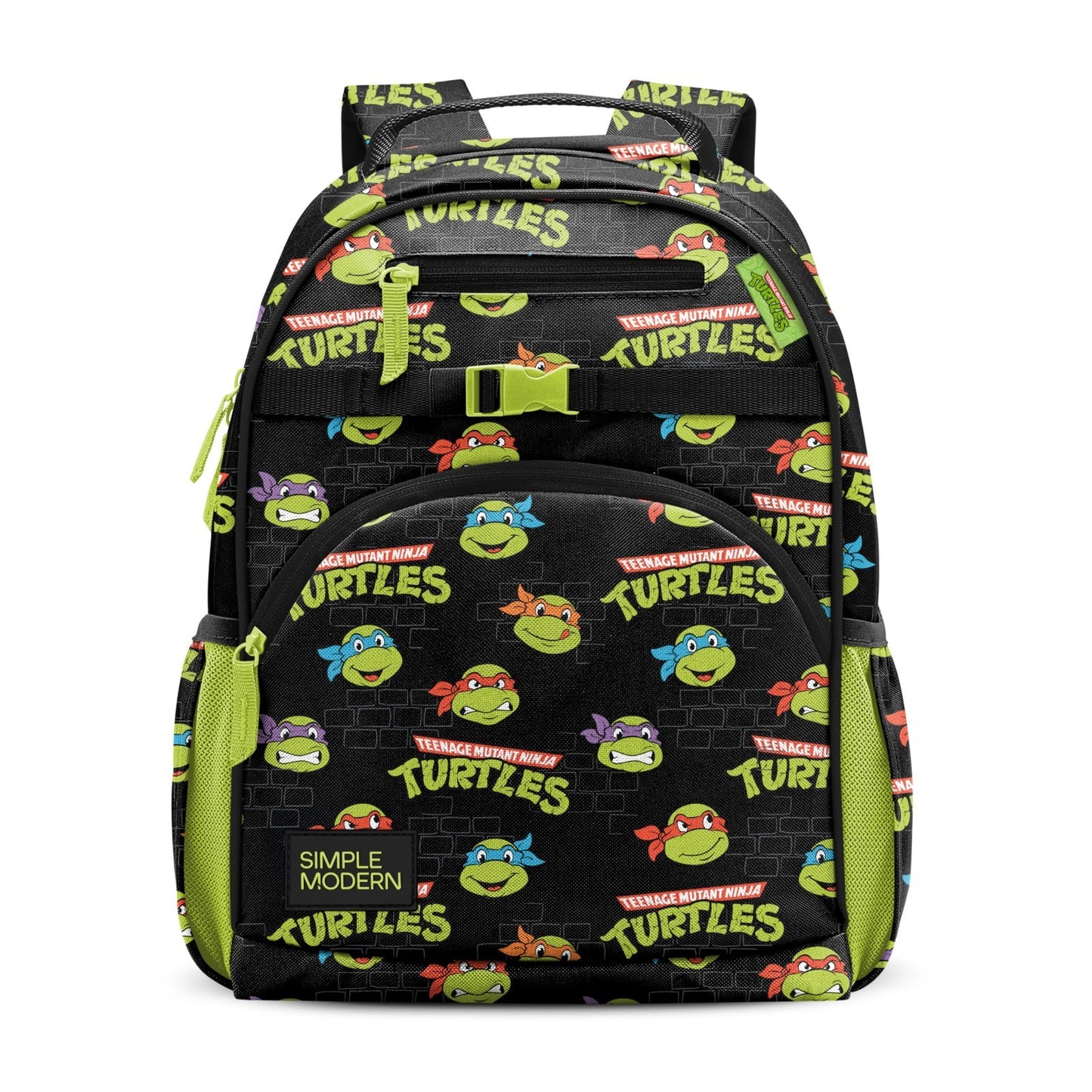 Kids TMNT Backpack for School, 18L, Boys & Girls, Durable, Lightweight, Fun Desi1