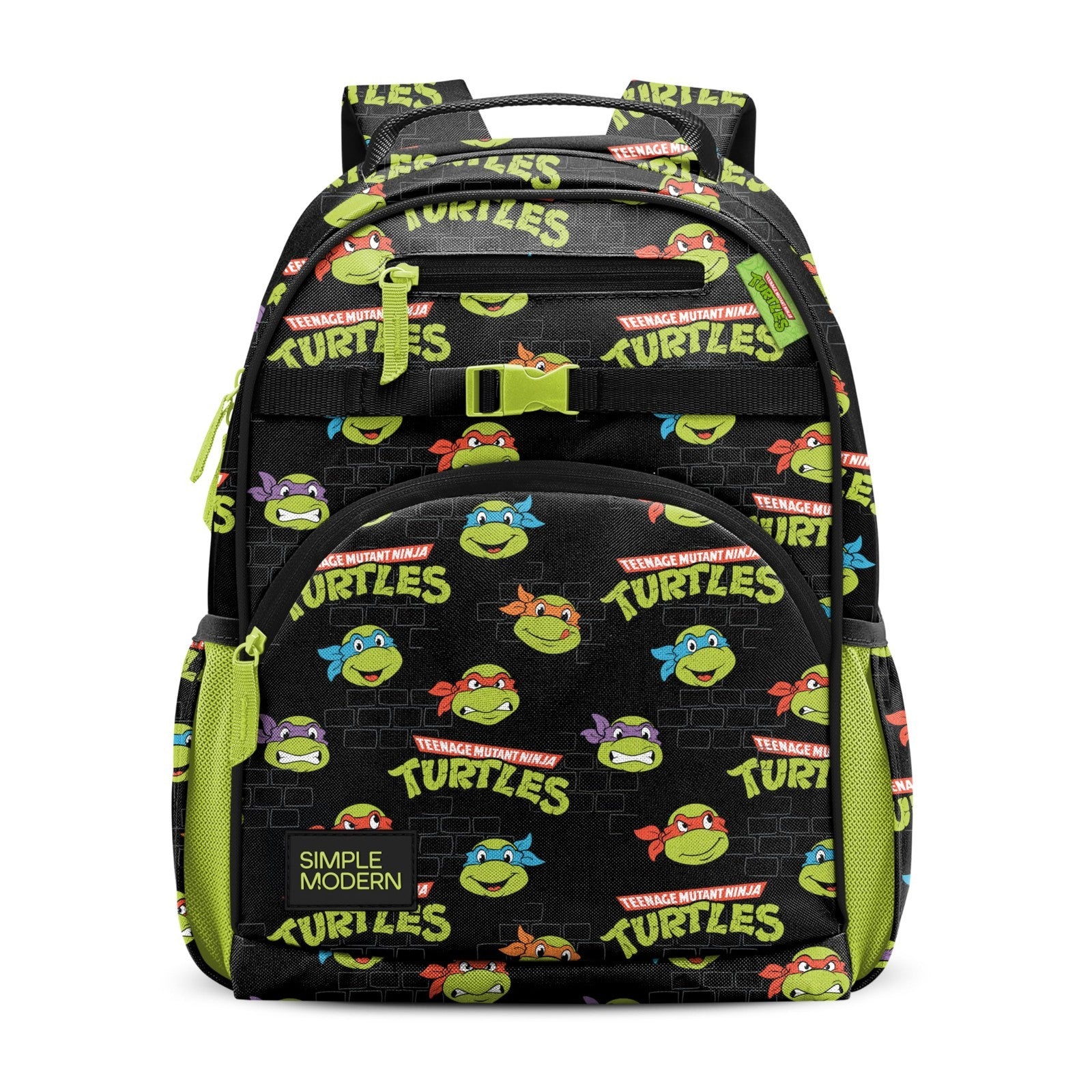 Kids TMNT Backpack for School, 18L, Boys & Girls, Durable, Lightweight, Fun Desi1