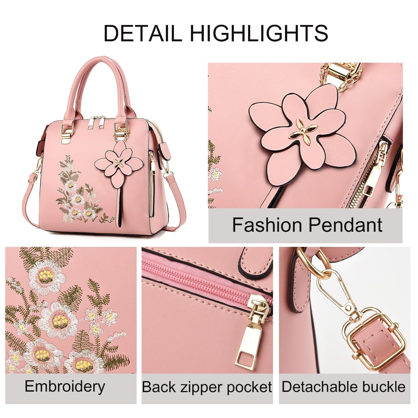 Vintage Embroidered Crossbody Purses for Women, Stylish Satchel Handbags2