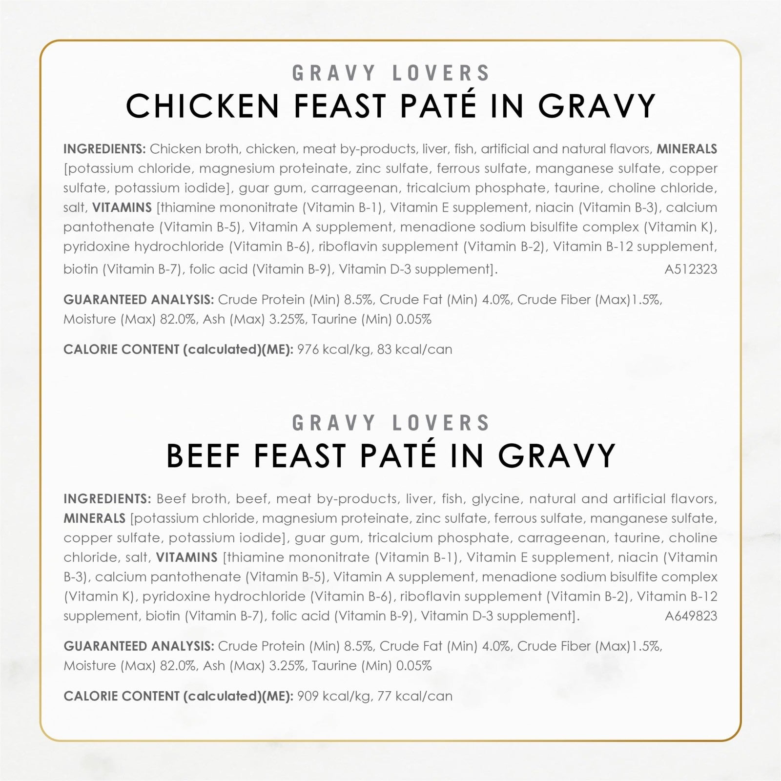 Gourmet Gravy Lovers Wet Cat Food Variety Pack, 24 Cans, 4.5 lb, Tender & Delici5