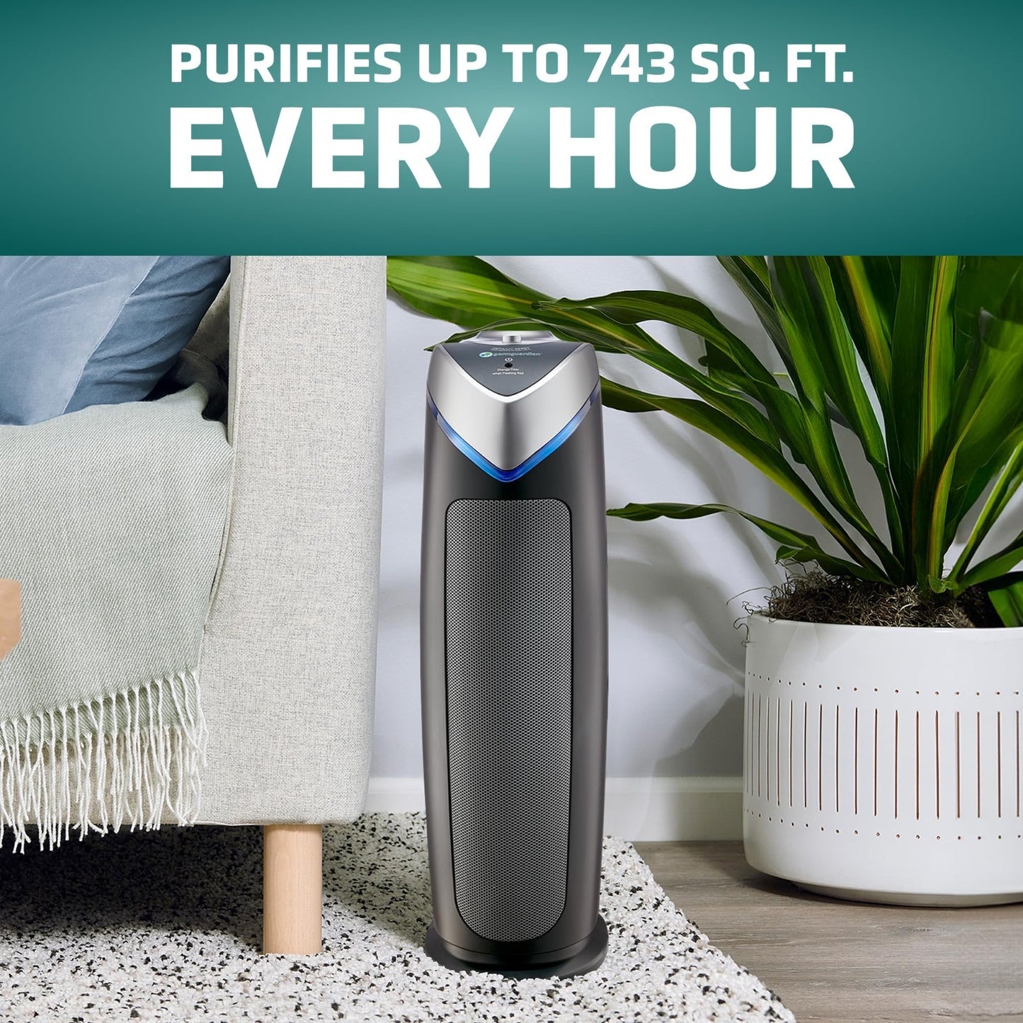 HEPA Air Purifier for Large Rooms - Filters Pet Dander, Dust, Pollen, Smoke - 223