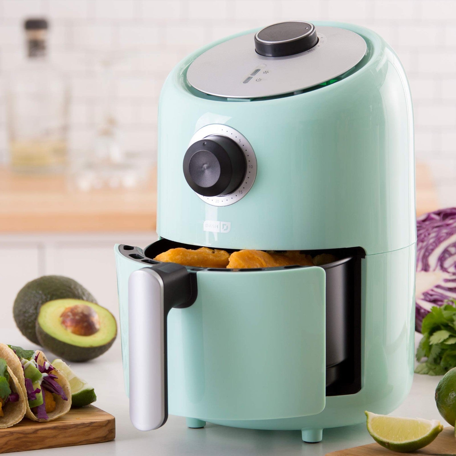 Compact Air Fryer 2 Quart - Healthy Cooking, Auto Shut-Off, Adjustable Temp, Non2
