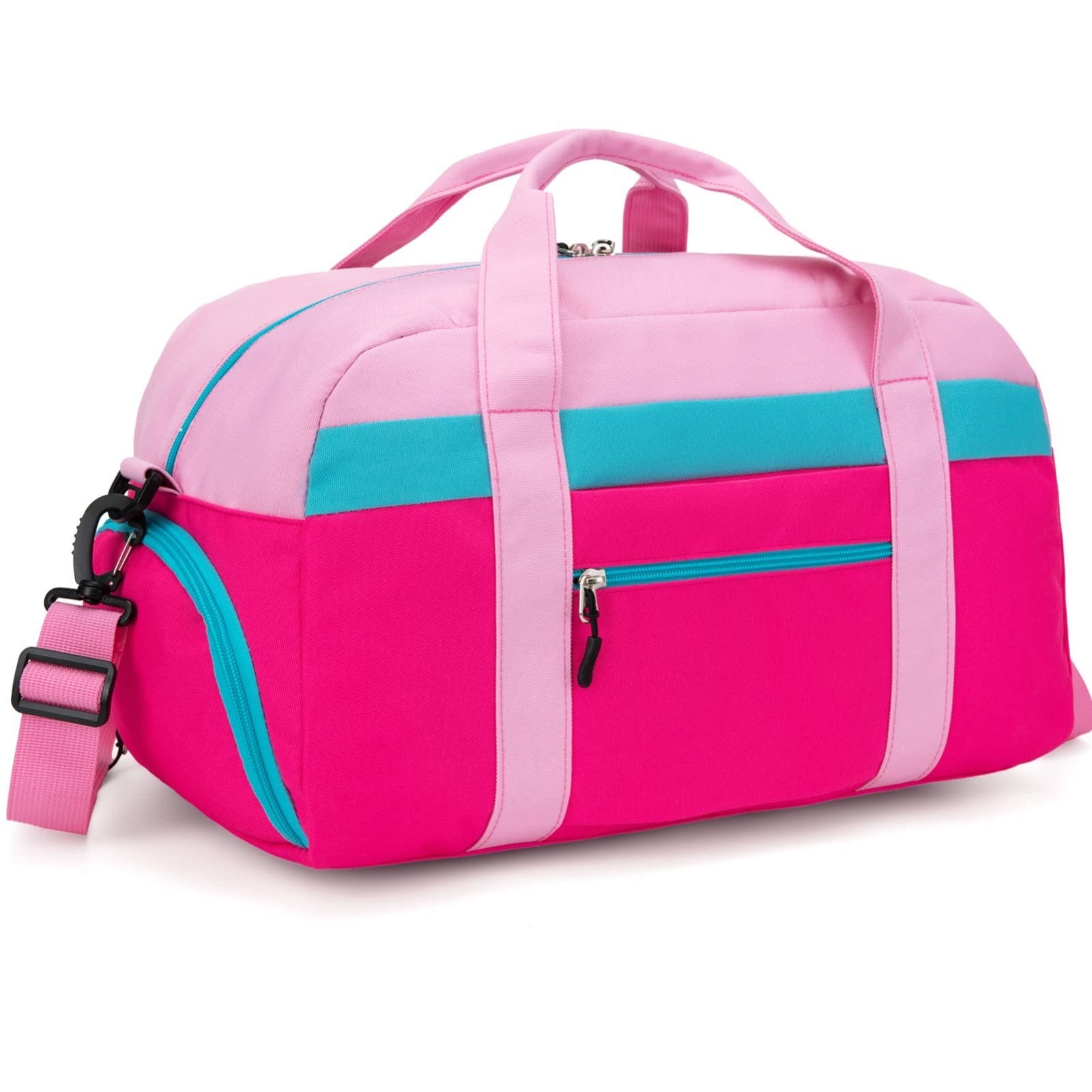 18" Pink Kids Duffle Bag - Perfect for Boys & Girls, Weekend Travel & Sports1