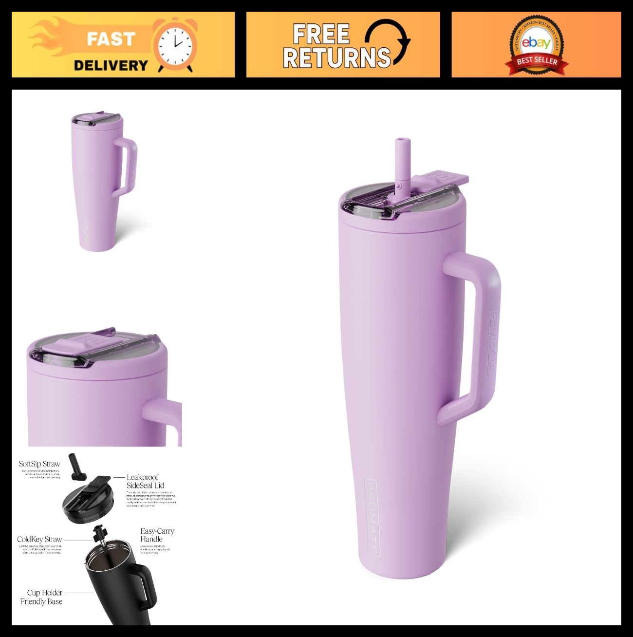 40oz Insulated Tumbler with Leakproof Straw Lid | Stainless Steel Water Bottle |0
