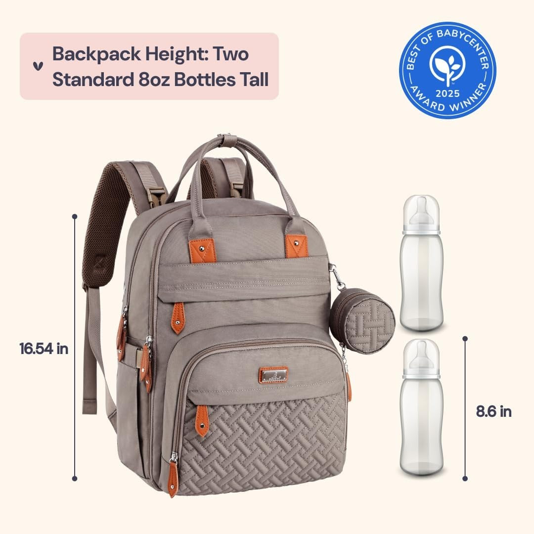 Multi Function Water Resistant Diaper Bag Backpack   Baby Travel Tote, Changing1
