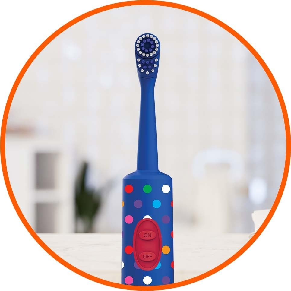 Kids Electric Toothbrush   Battery Powered, Soft Bristles, Oscillating Head, 2 P4