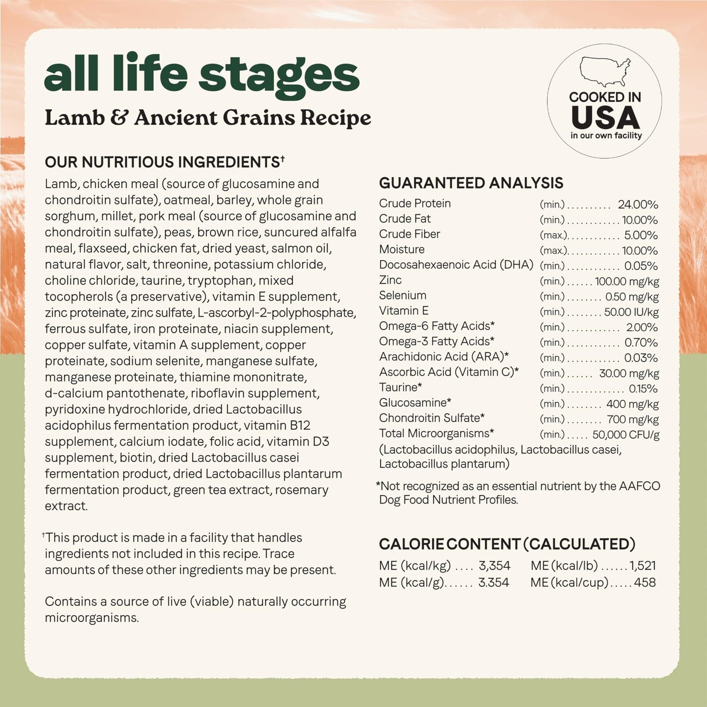 All Life Stages Dog Food, Real Lamb & Ancient Grains, 5 lb   Healthy Nutrition5
