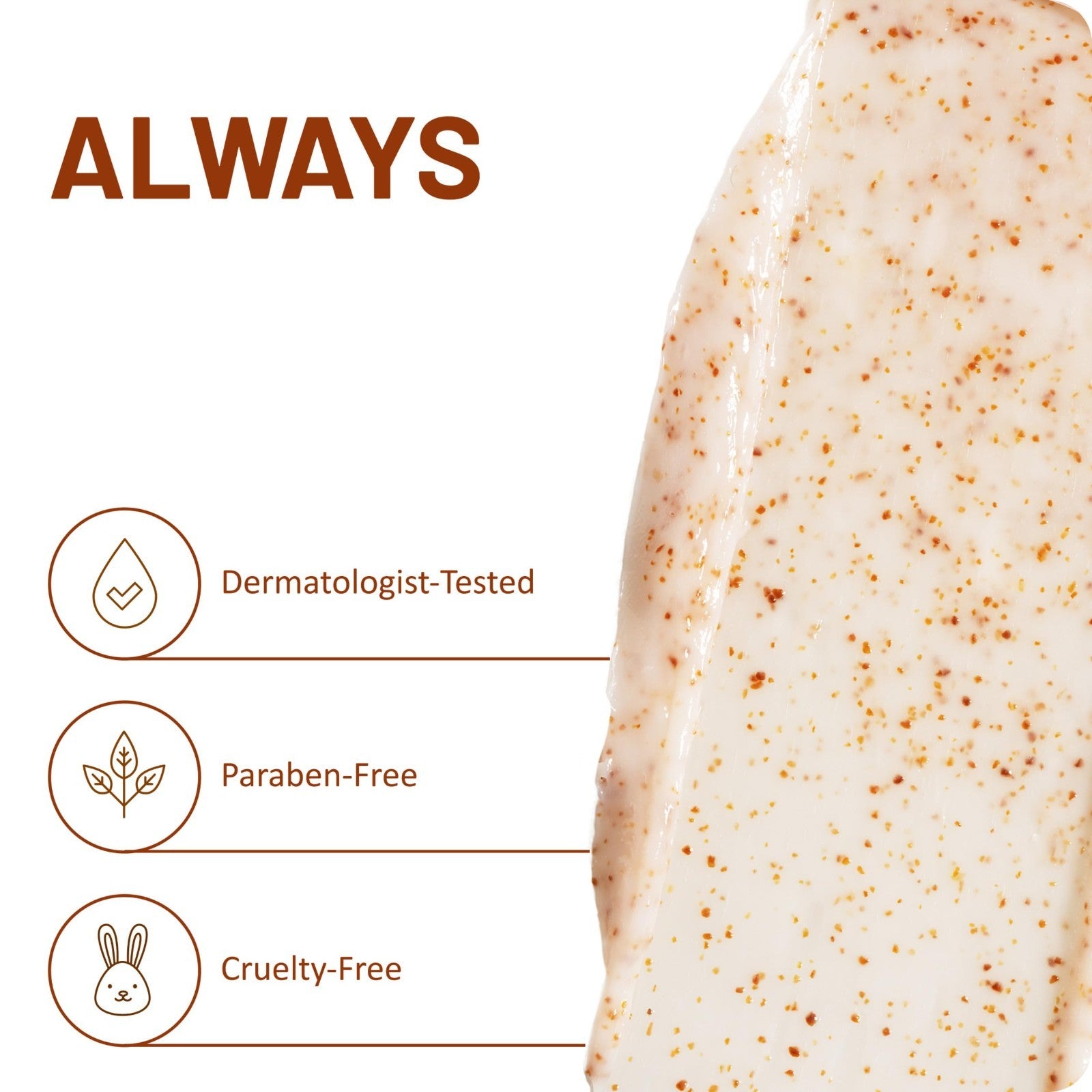 Fresh Skin Apricot Face Scrub - Deep Exfoliator, Oil-Free, 100% Natural, 6 oz, 47