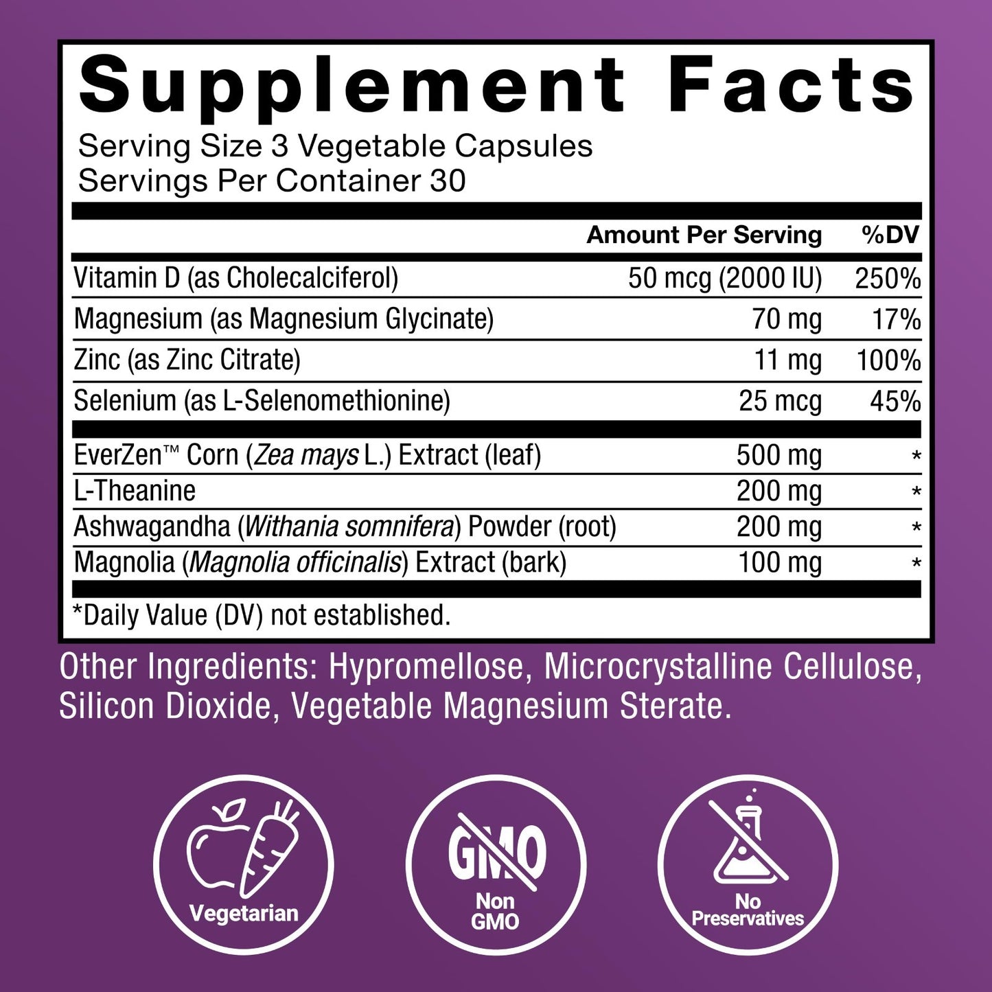 Cortisol Reducer for Women with Ashwagandha, L-Theanine & Magnolia Bark - 90 Cap6