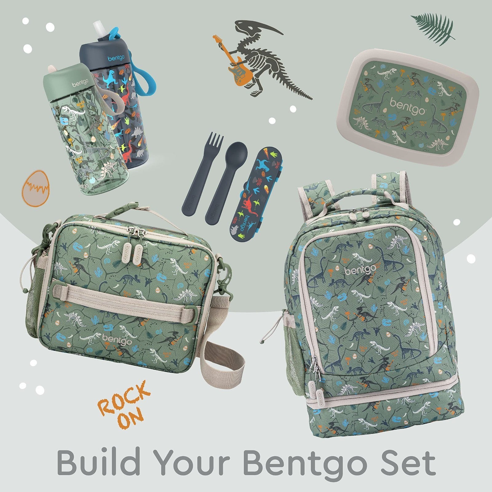 Kids 2 in 1 Backpack & Insulated Lunch Bag Set with Padded Straps   Perfect for4