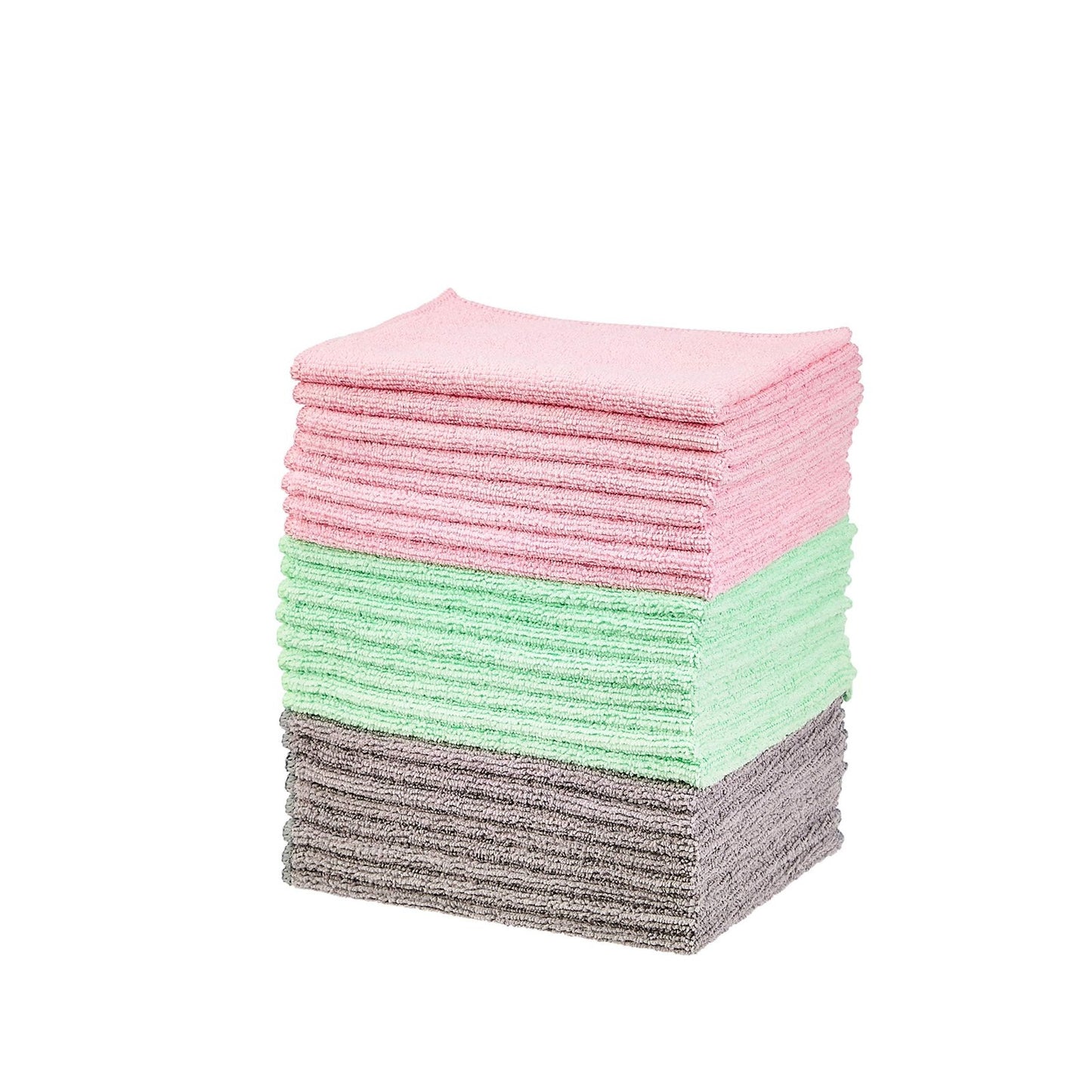 Ultra Soft Microfiber Cleaning Cloths, Lint Free, Streak Free, 24 Pack, 16"x121
