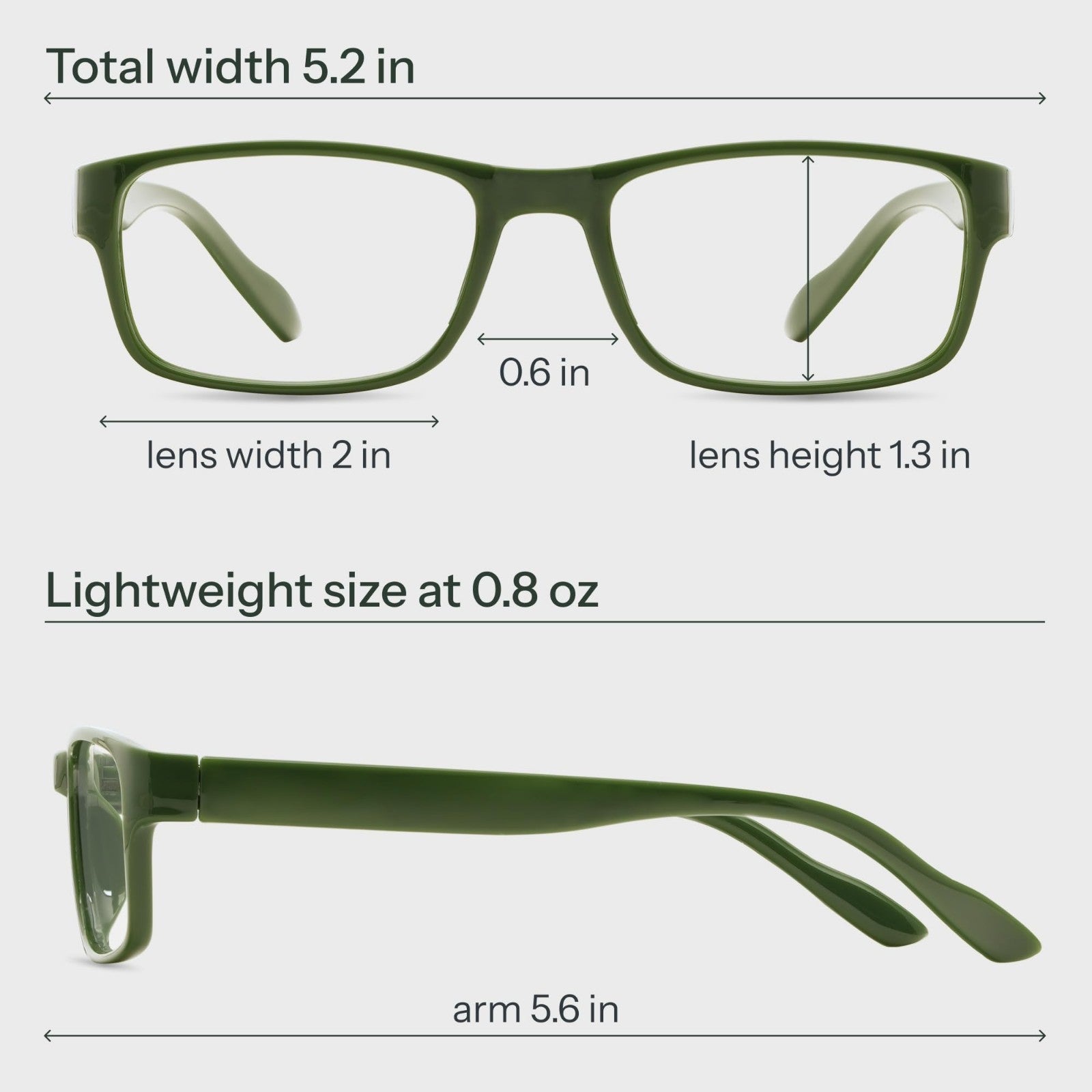 2.5x Professional Reading Glasses - Blue Light Blocking Computer Readers - Value4