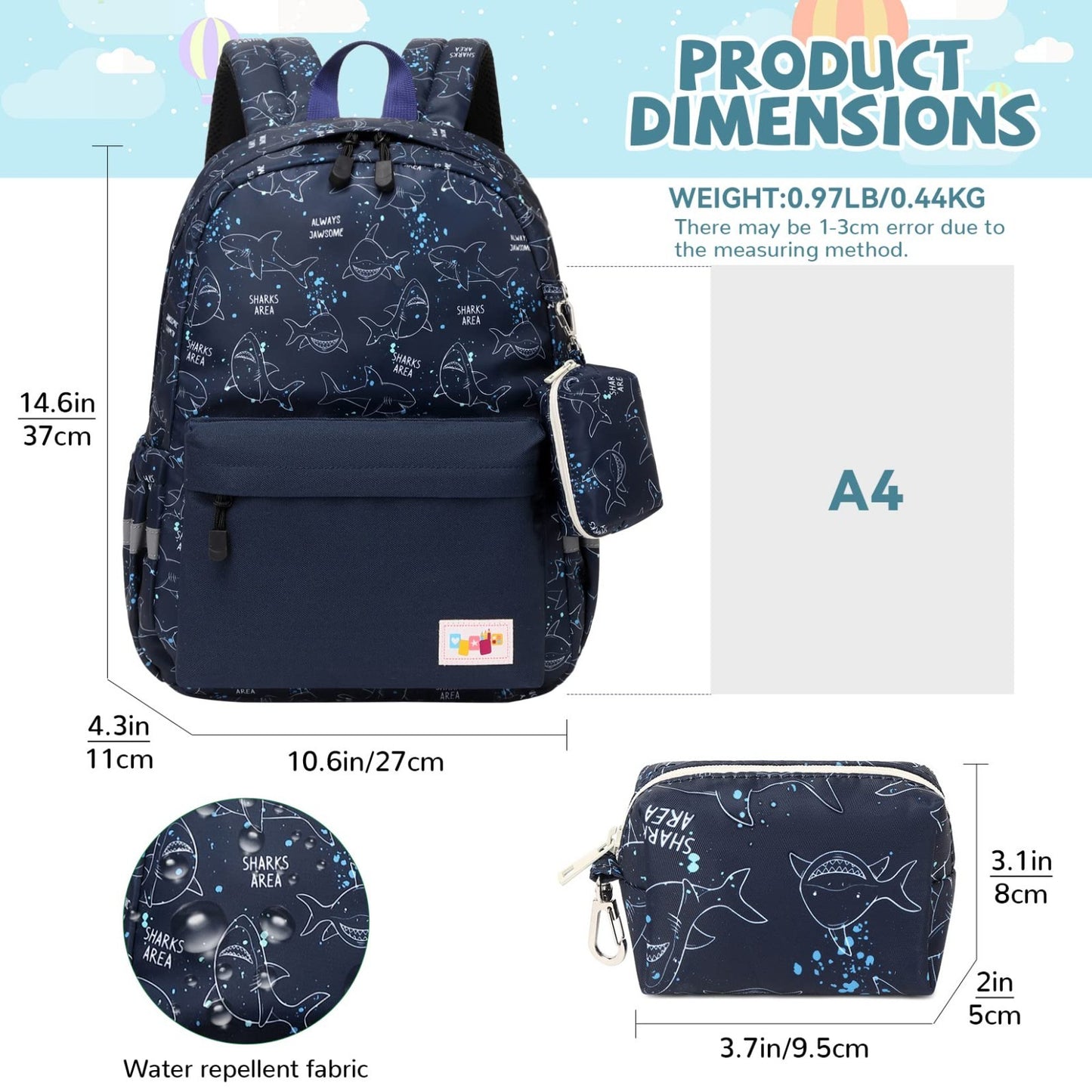 Kids Toddler Backpack with Chest Strap   Durable, Lightweight, Unisex Design2