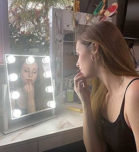 Vanity Mirror with Lights – 3 Color Modes, 10X Magnifier, Touch, 360°6