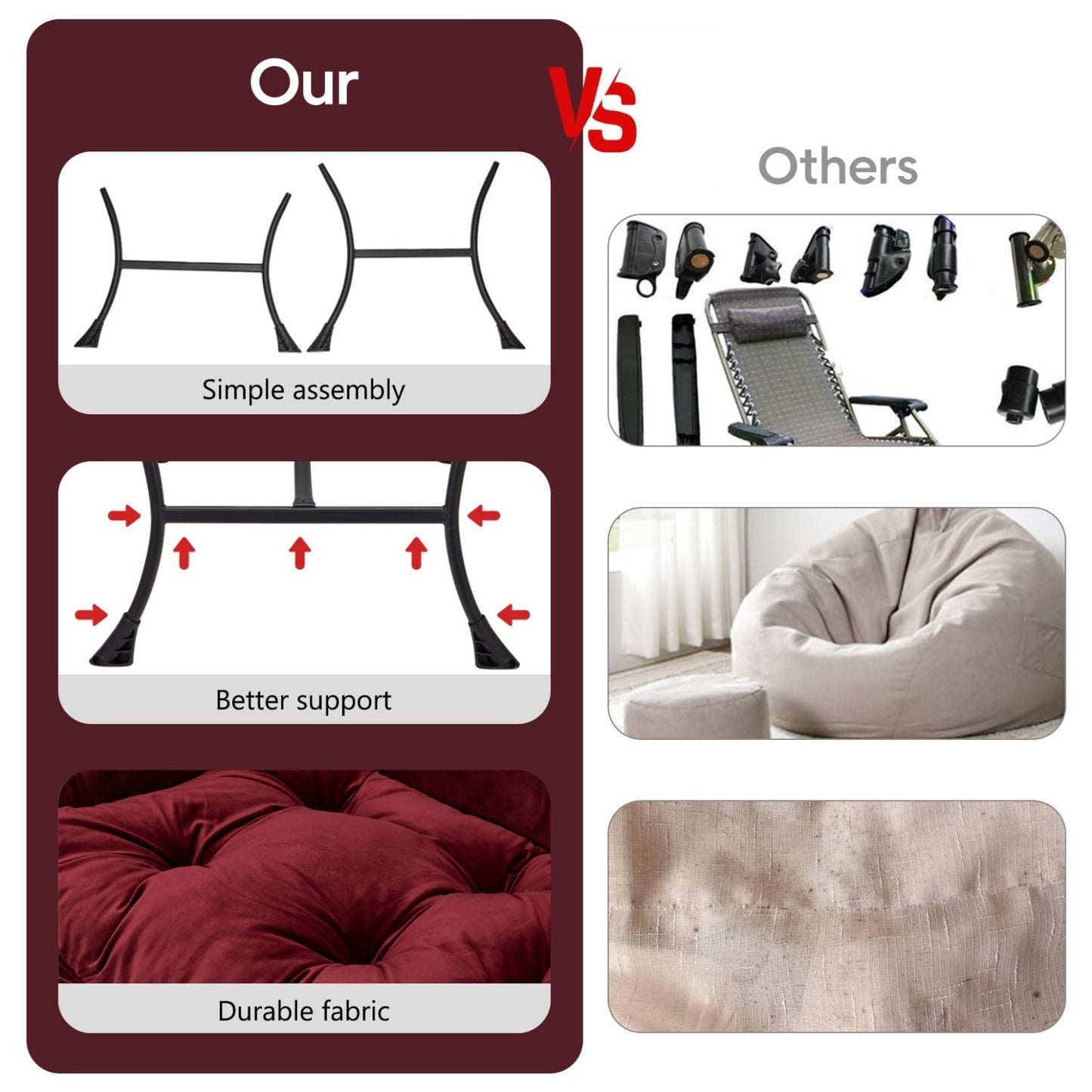 Here’s an optimized eBay title for the product:"Modern Lazy Chair with Folding5