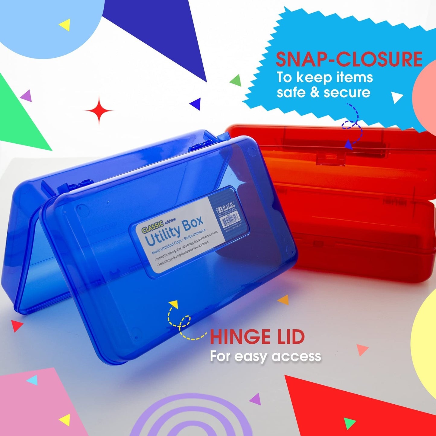 Multipurpose Stackable Pencil Box   Classic Design, 24 Case Storage Solution4