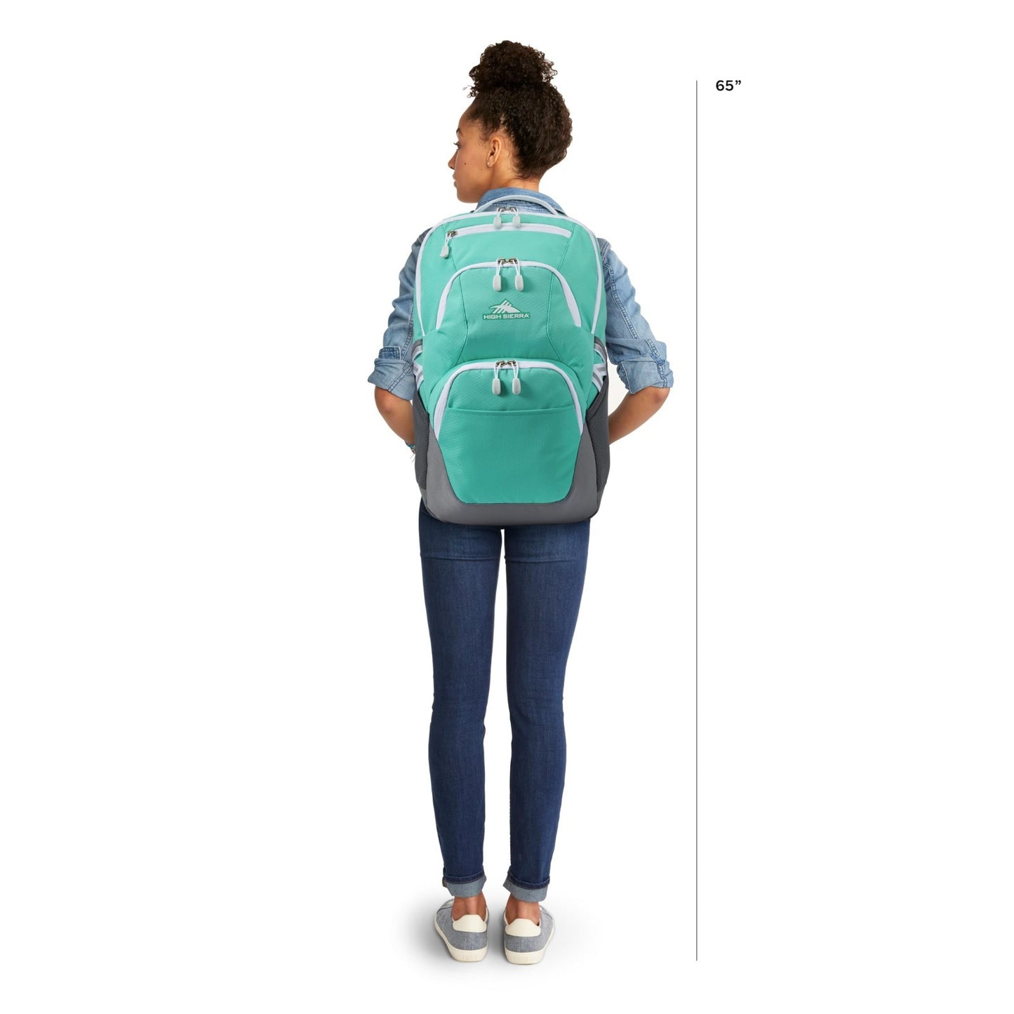 Travel Laptop Backpack with Drop Protection, Tablet Sleeve, Bookbag   Aquamarine3