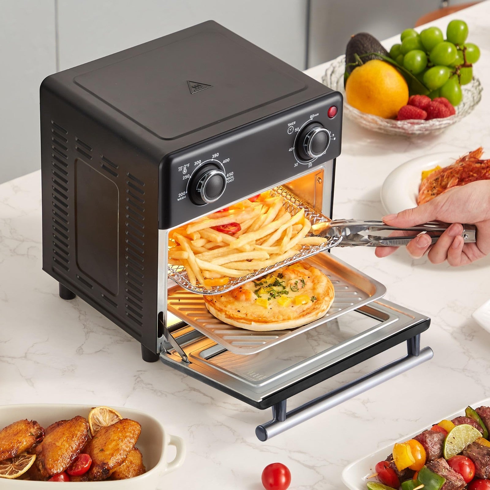 Compact 8.5Qt Air Fryer Oven - Mini Countertop Cooker with Adjustable Temp & Tim2