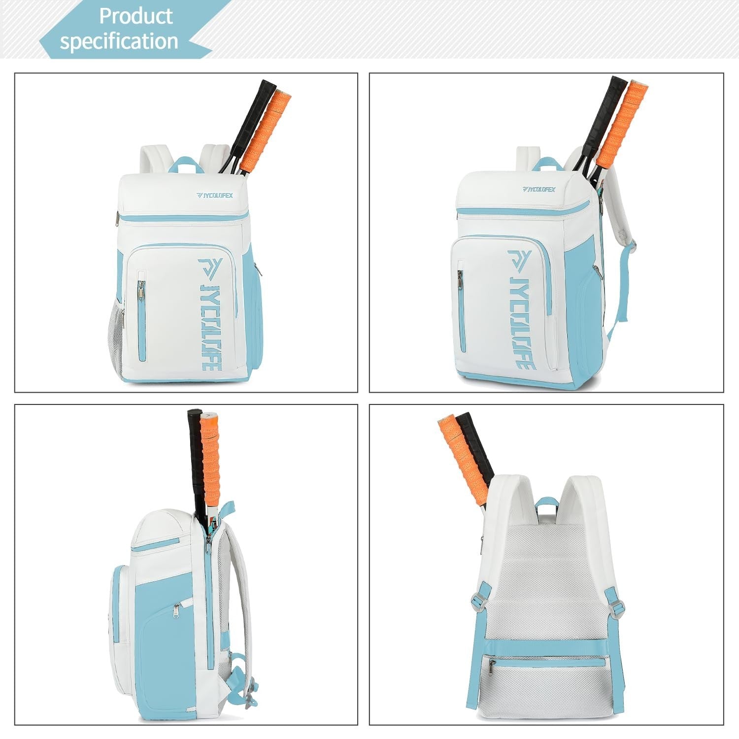 Waterproof Gym Duffel Backpack with Shoe Compartment, 4 Carry Methods, Sports &4