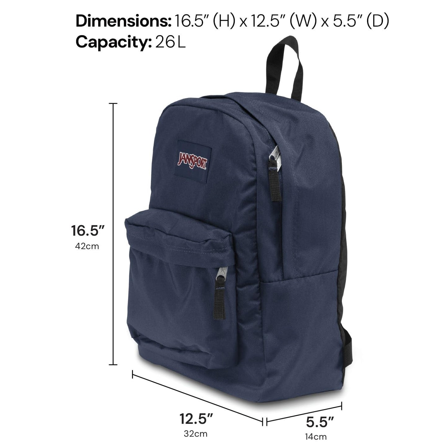 Durable Lightweight Backpack   1 Compartment, Front Utility Pocket, Organizer, F6