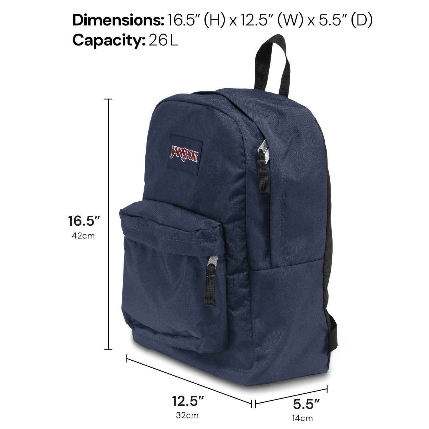 Durable Lightweight Backpack   1 Compartment, Front Utility Pocket, Organizer, F6