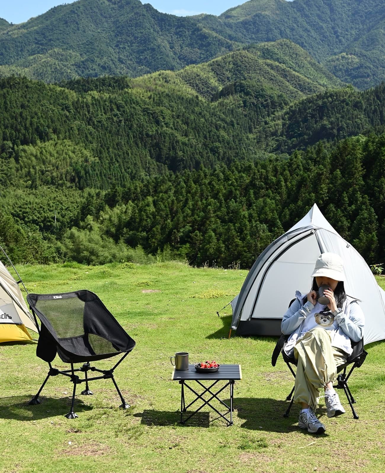 Ultralight Compact Folding Camping Table with Carry Bag - Portable Outdoor Furni11
