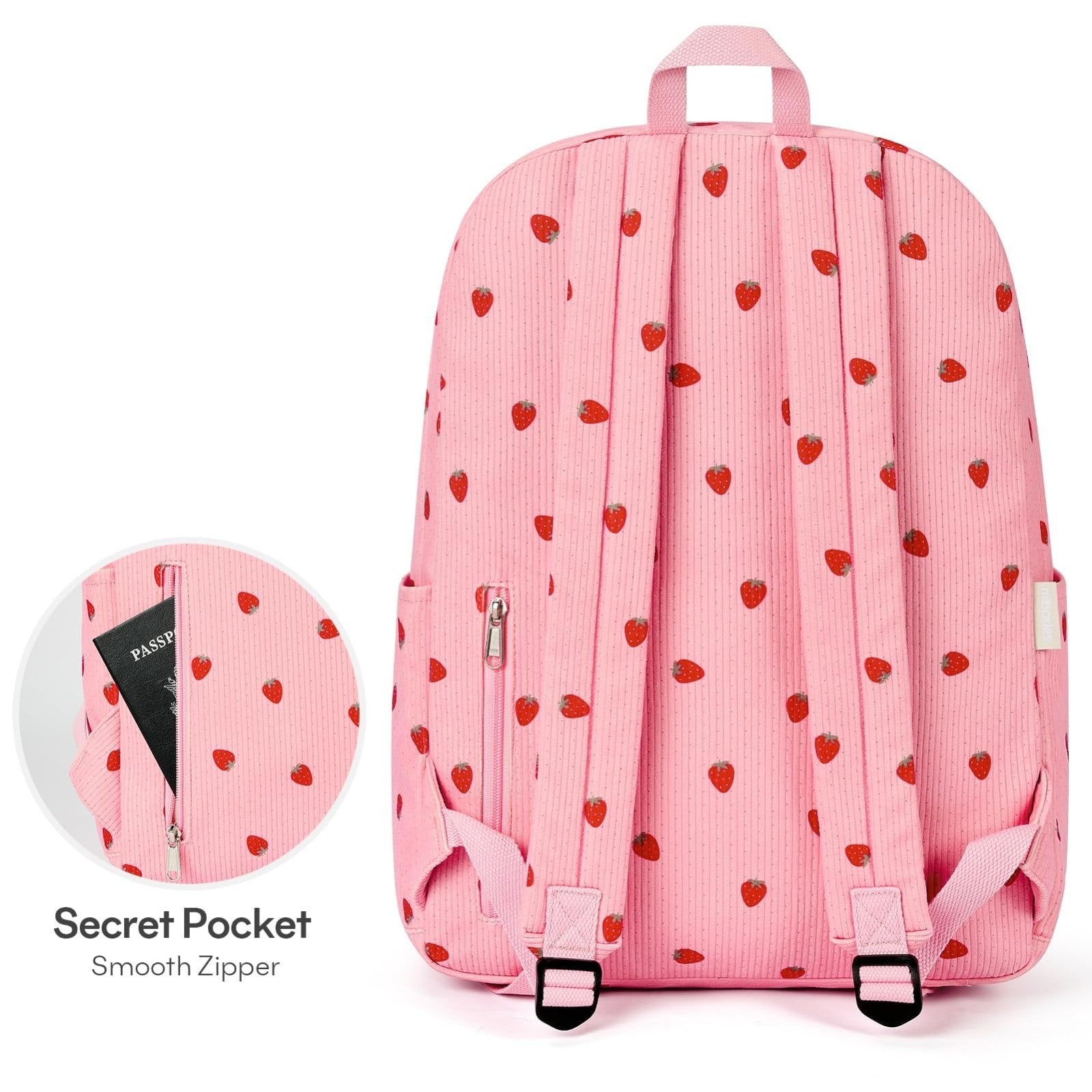 Stylish Preppy Corduroy Kids Backpack, School Bookbag for Girls, Cute & Durable5