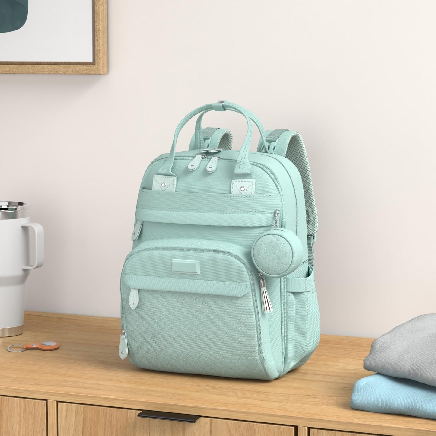 Multi Function Water Resistant Diaper Bag Backpack   Baby Travel Essentials, Cha2